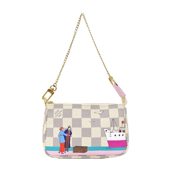 ACCESSOIRES Damier Azur Coated Canvas White