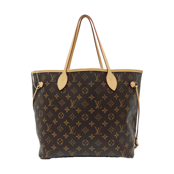 NEVERFULL MM Monogram Coated Canvas Brown