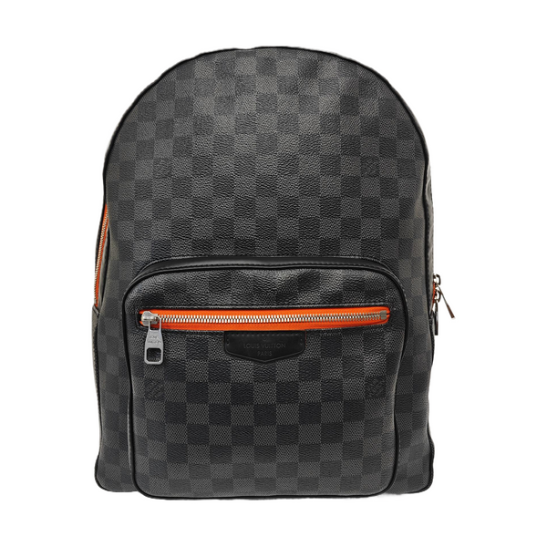 JOSH Damier Graphite Coated Canvas Gray