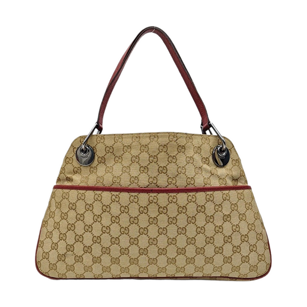 Monogram Canvas Top Handle Bag Brown