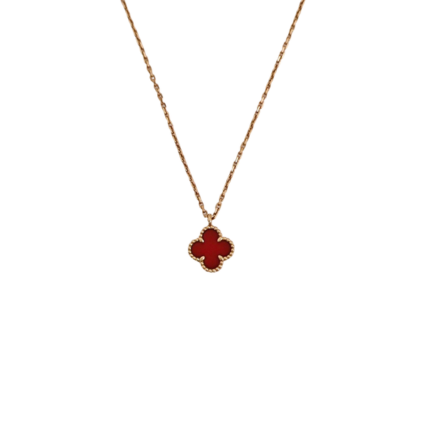 Sweet Alhambra 18k Rose Gold Necklace