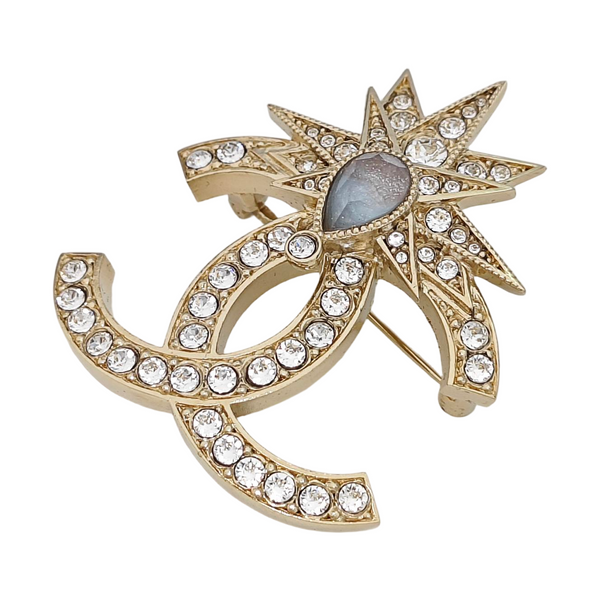 Metal Gold Brooch