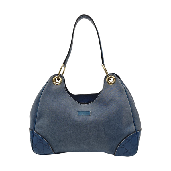 Monogram Canvas Top Handle Bag Blue
