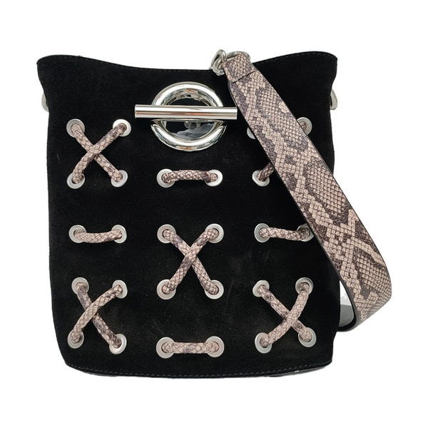 Suede Shoulder Bag Black