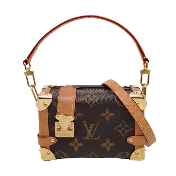 SIDE TRUNK Super Mini Monogram Coated Canvas Brown