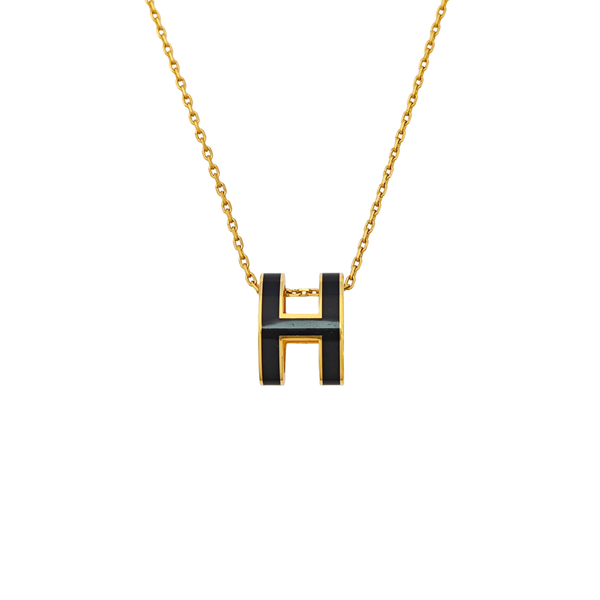 Pop H Metal Gold Necklace