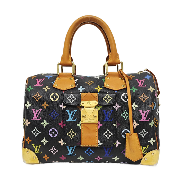 LV × TM SPEEDY 30 Monogram Coated Canvas Black