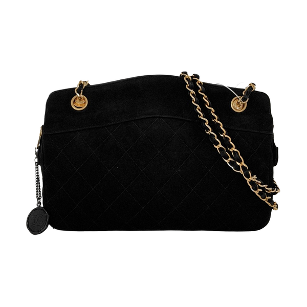 Quilted Suede Black