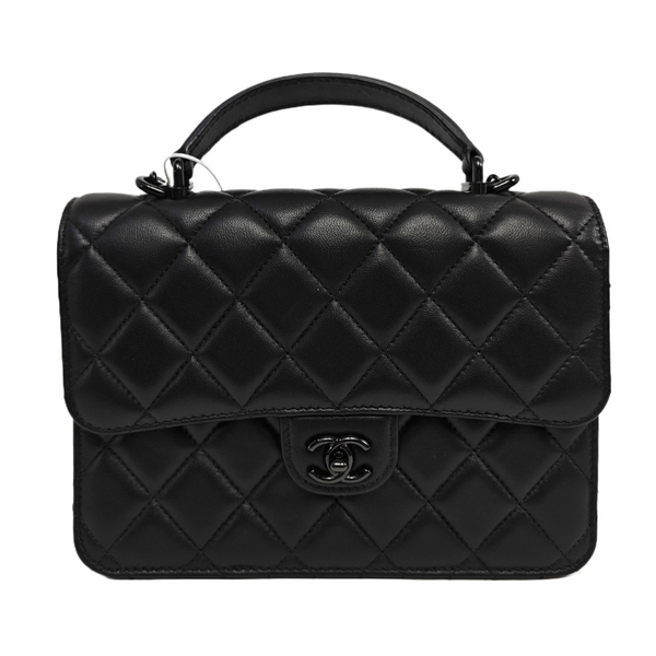 CLASSIC FLAP Mini Quilted Lambskin Black