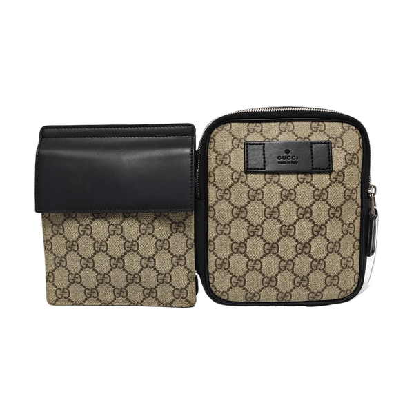 GG Belt Bag Monogram Coated Canvas Beige