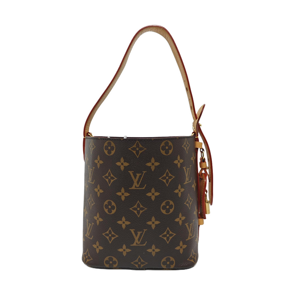 ALL IN BB Monogram Coated Canvas Brown