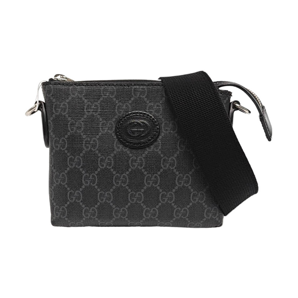 GG Supreme Monogram Coated Canvas Black