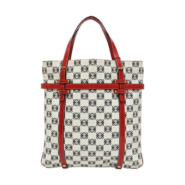 Monogram Coated Canvas Tote Bag Beige