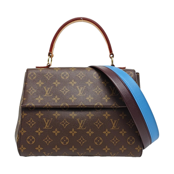 CLUNY MM Monogram Coated Canvas Brown
