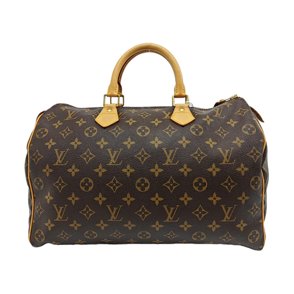 SPEEDY 35 Lona Revestida Monogram Marrón