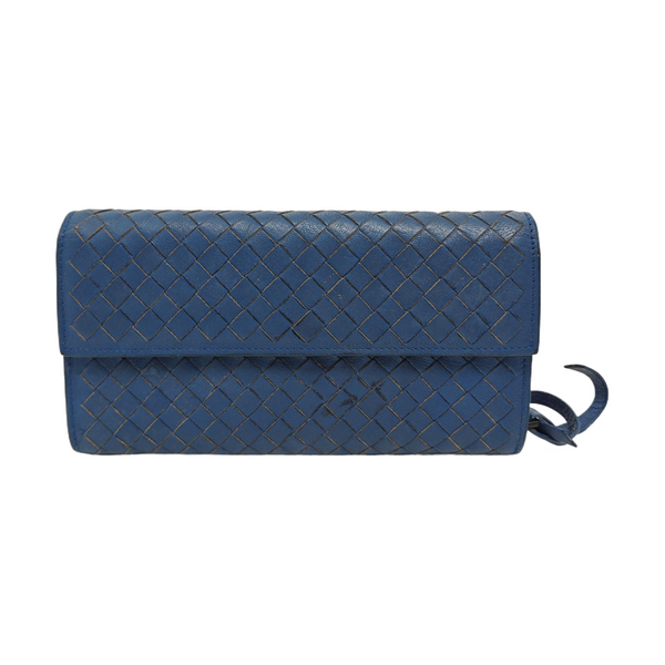 Lambskin Wallet Blue