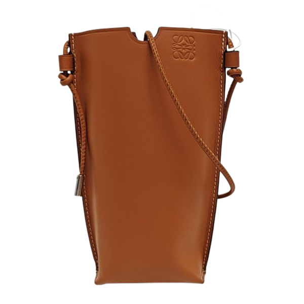 Calfskin Shoulder Bag Brown