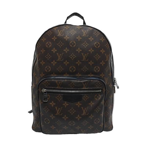 JOSH Monogram Coated Canvas Brown