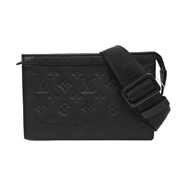 TRIANGLE Monogram Calfskin Black