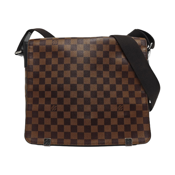DISTRICT MM Damier Ebene Coated Canvas Brown