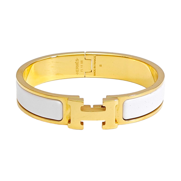 Clic H Metal Gold Bangle