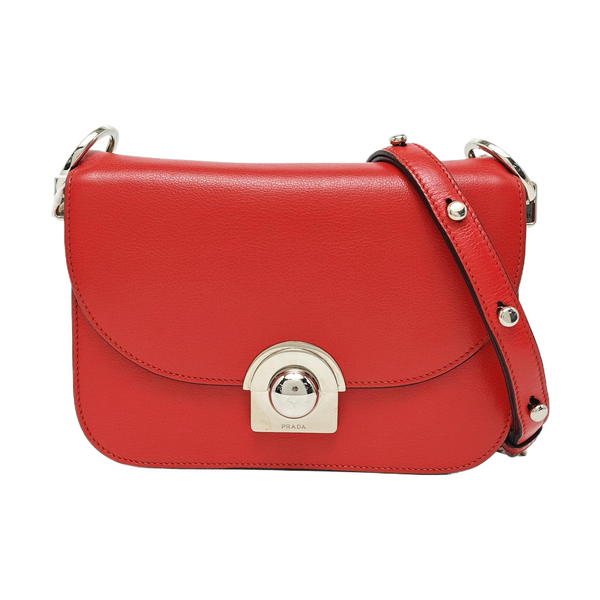 Calfskin Shoulder Bag Red