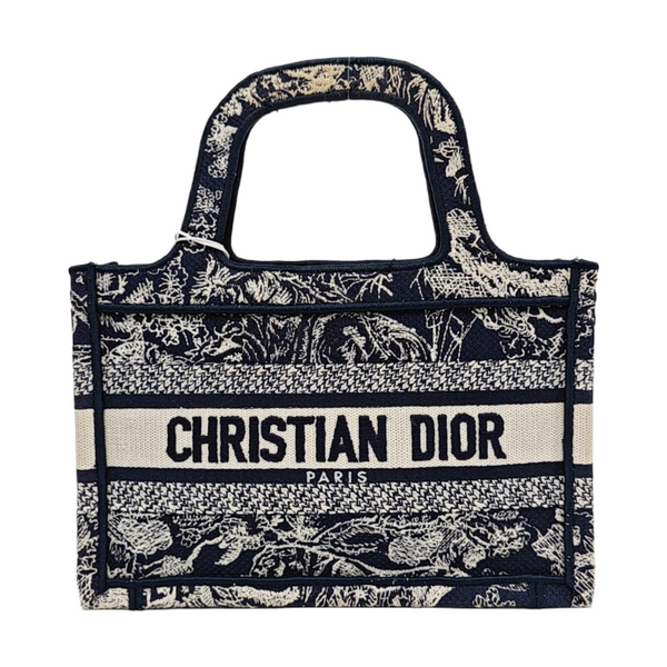 Authenticated pre-owned Book Tote Mini Fabric Blue - Tote Bag at Looply