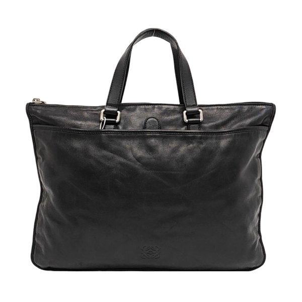 Lambskin Top Handle Bag Black