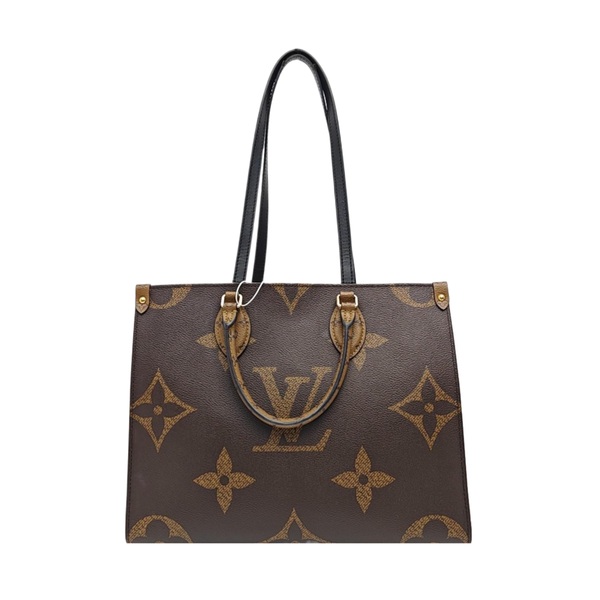 ONTHEGO MM Monogram Coated Canvas Brown