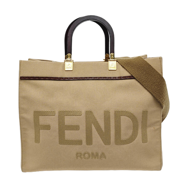 Authenticated pre-owned Sunshine Medium Canvas Beige - Tote Bag at Looply