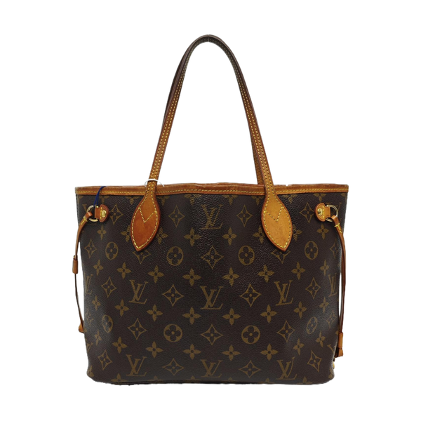NEVERFULL PM Monogram Coated Canvas Brown