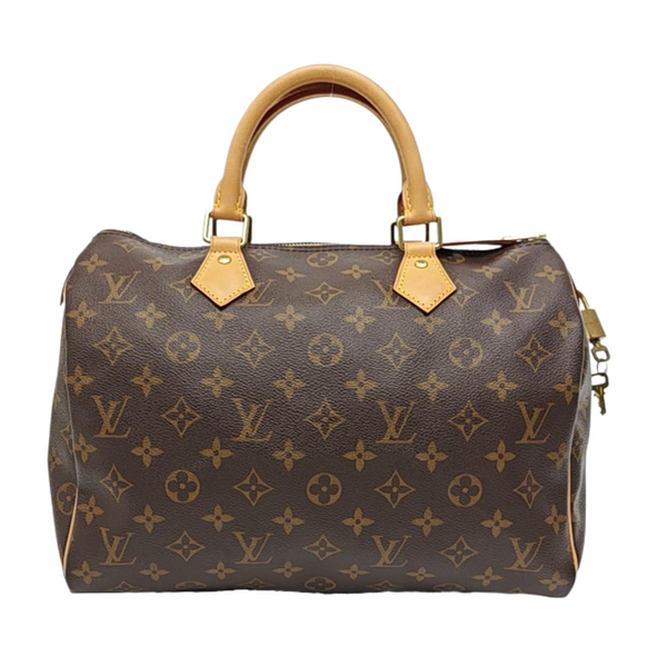 SPEEDY 30 Monogram Coated Canvas Brown