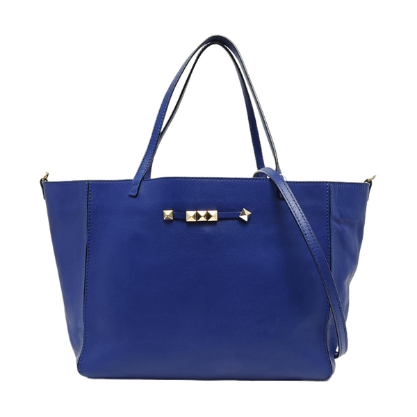 Piel de becerro Rockstud azul