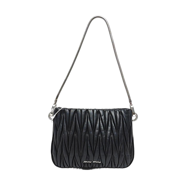 Matelassé Quilted Lambskin Black