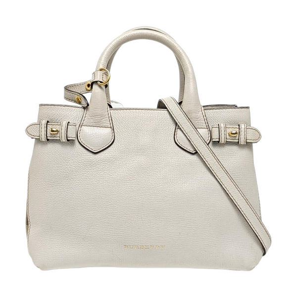 The Banner Small Calfskin Beige