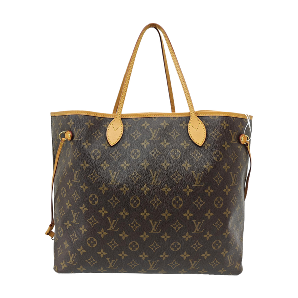 NEVERFULL GM Monogram Coated Canvas Brown