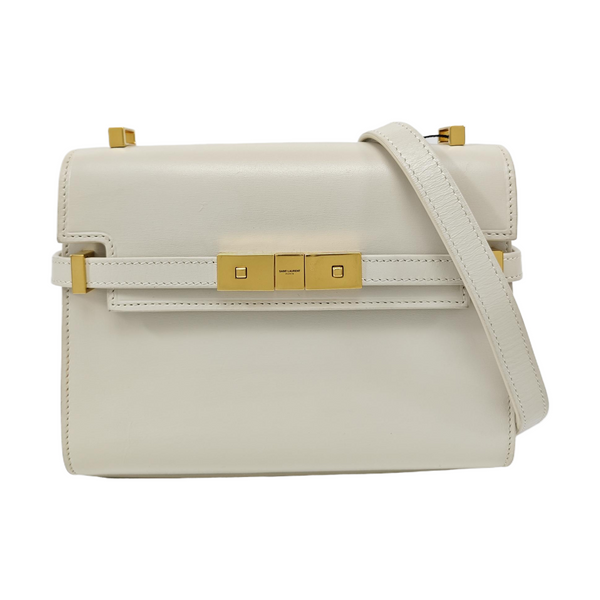 MANHATTAN Mini Calfskin White