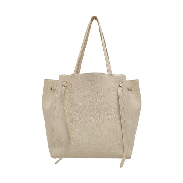 CABAS PHANTOM Small Calfskin White