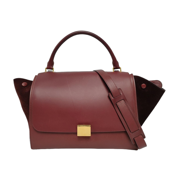 TRAPEZE Medium Calfskin Red