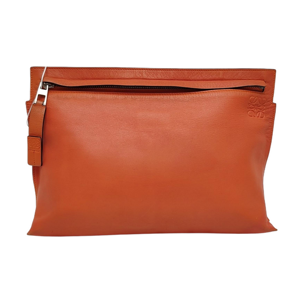 T Pouch Calfskin Orange