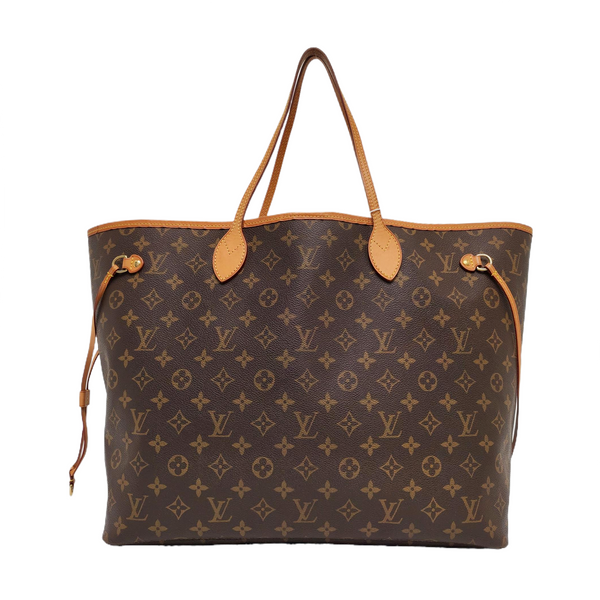 NEVERFULL GM Monogram Coated Canvas Brown