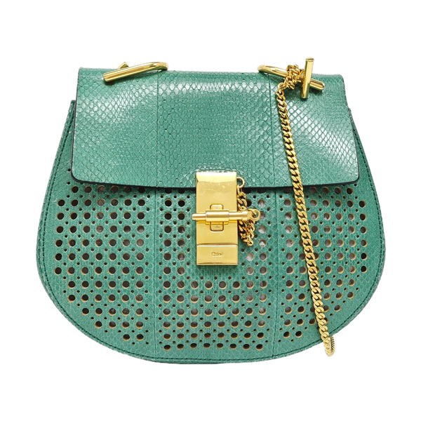 Drew Medium Calfskin Green