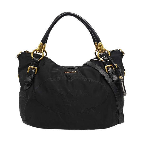 Nylon Tote Bag Black