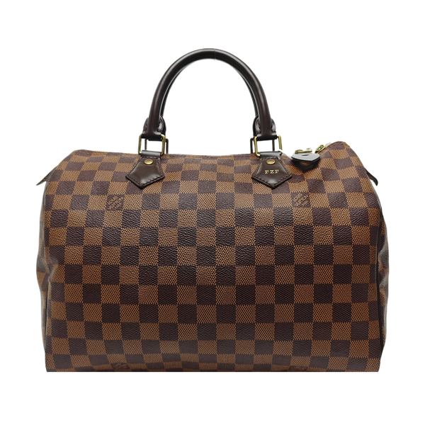SPEEDY 30 Damier Ebene Coated Canvas Brown