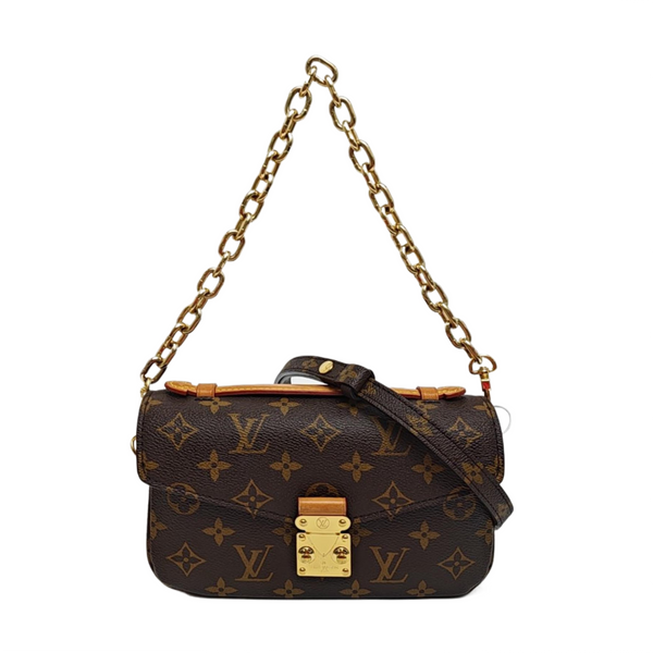 MÉTIS EAST WEST Monogram Coated Canvas Brown