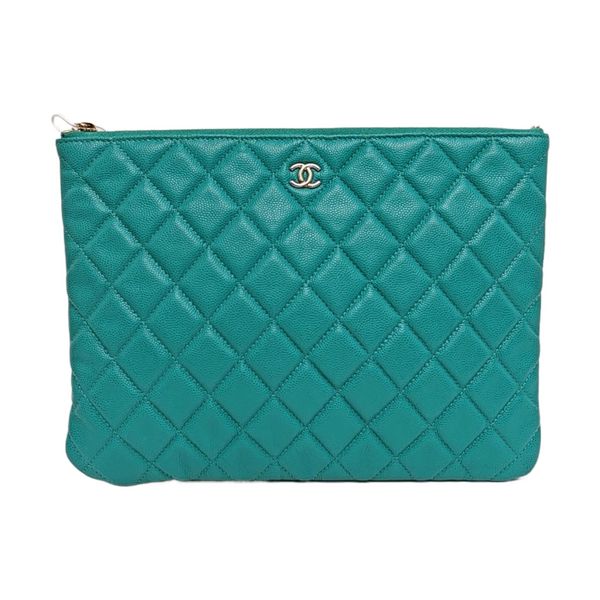 Quilted Grained Calfskin Green