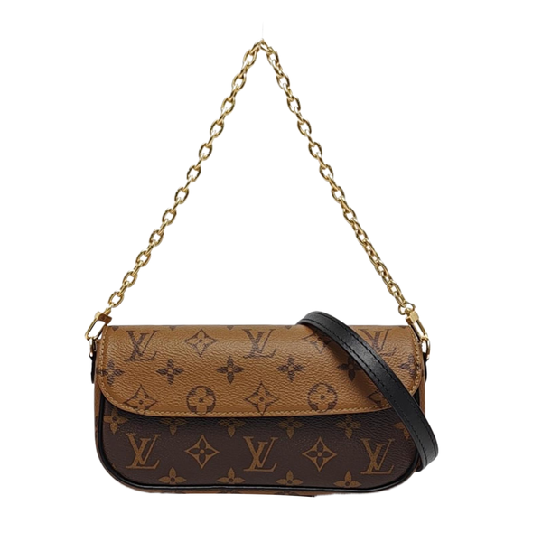IVY Monogram Coated Canvas Brown