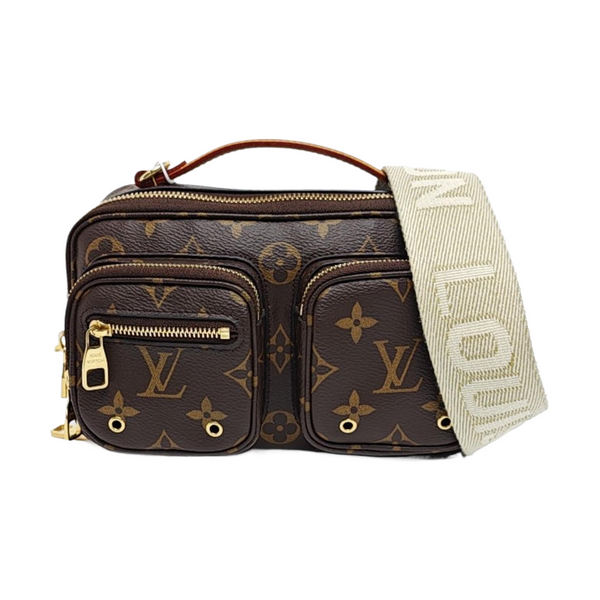 UTILITY Monogram Coated Canvas Brown