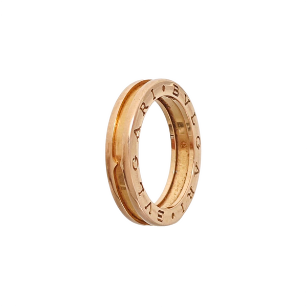 B.ZERO1 18k Rose Gold Ring EU 56
