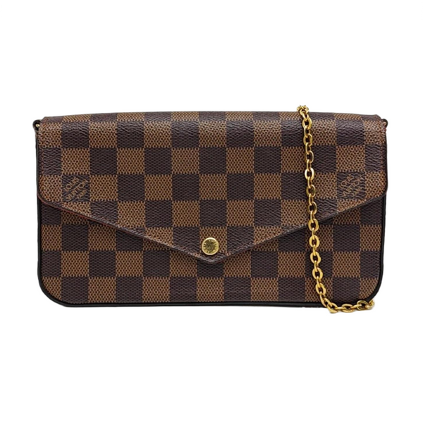 FÉLICIE Damier Ebene Coated Canvas Brown